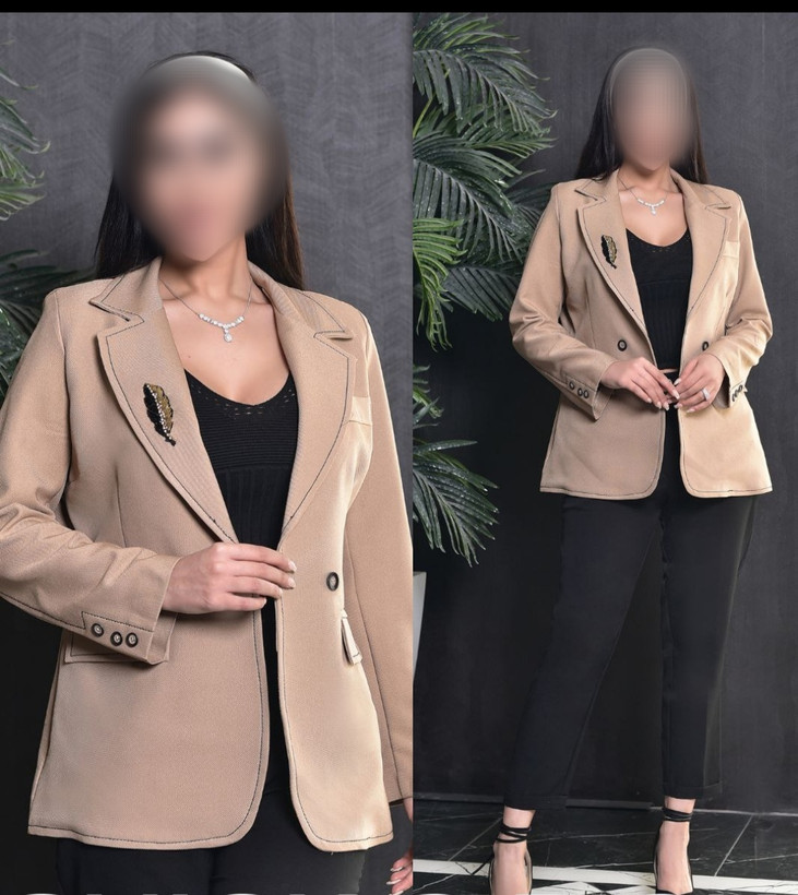 کت کلاسیک زنانه مازراتی کج راه دمسه دوزی