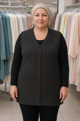 جلیقه بافت زنانه