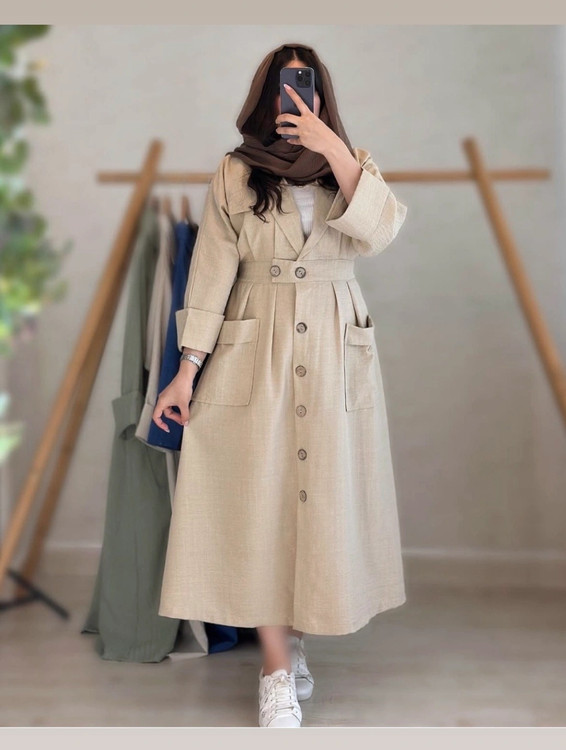 مانتو بلند شانتون