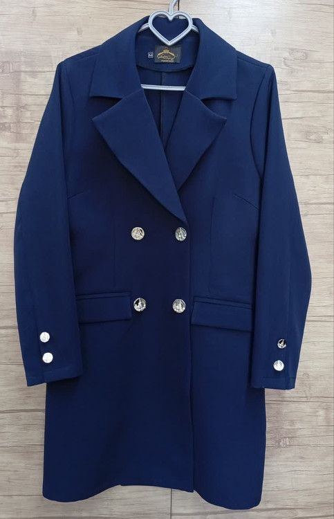 کت زنانه بلند کرپ مازراتی