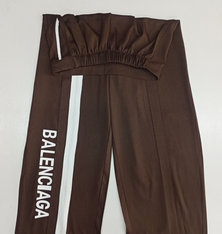 ست تیشرت شلوار نوار دوزی چاپ BALENCIAGA