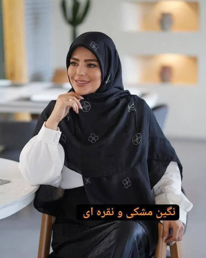 روسری اسلپ وارداتی مجلسی نگینی/ قواره 130