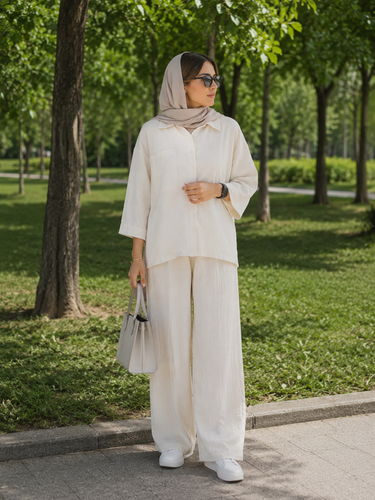 ست بلوز شلوار زنانه نخی